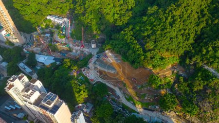 Téléchargez les photos : Le site de Kung Man Village. chantier de construction. 4 juillet 2023 - en image libre de droit