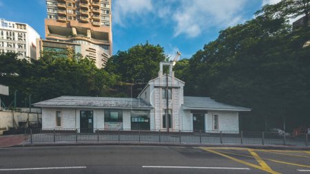 Photo for Sheng Kung Hui HKSKH St. Luke Church, hk July 4 2023 - Royalty Free Image