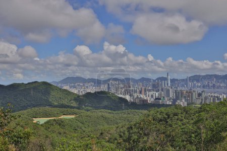Photo for Harmonious blend of urban natural elements, Kowloon Reservoir July 8 2023 - Royalty Free Image