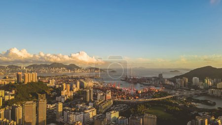 Photo for Discover the inviting residential area of Kwai Tsing District July 8 2023 - Royalty Free Image