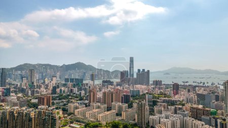 Téléchargez les photos : Superbe paysage de la péninsule de Kowloon, hong kong 14 juillet 2023 - en image libre de droit