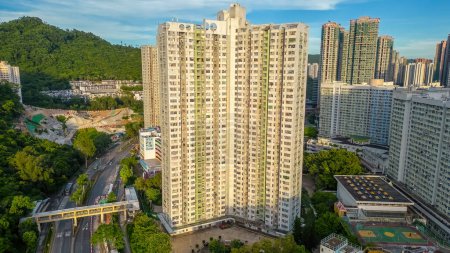 Foto de Paisaje urbano de Po Lam Estate, TKO Hong Kong, 20 de julio de 2023 - Imagen libre de derechos