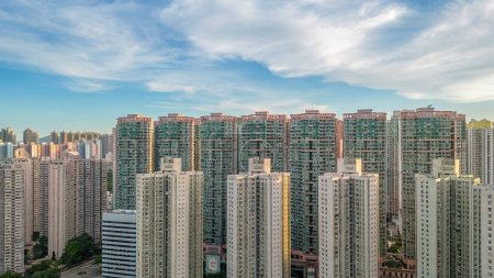 Foto de El paisaje urbano de Po Lam, Hong Kong, 20 de julio de 2023 - Imagen libre de derechos