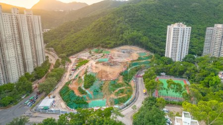 Téléchargez les photos : En construction, Yau Yue Wan Village 20 juillet 2023 - en image libre de droit