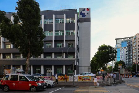 Foto de El Hospital Evangel, una institución médica de renombre en Hong Kong 22 de julio 2023 - Imagen libre de derechos