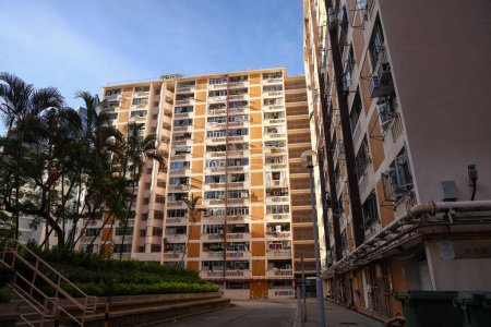 Foto de El Ma Tau Wai Estate, la urbanización pública 22 de julio 2023 - Imagen libre de derechos