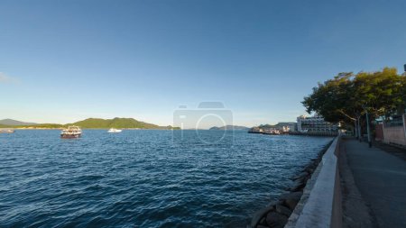Photo for Destination for various types of vessels, ships, boats and yachts, July 24 2023 - Royalty Free Image