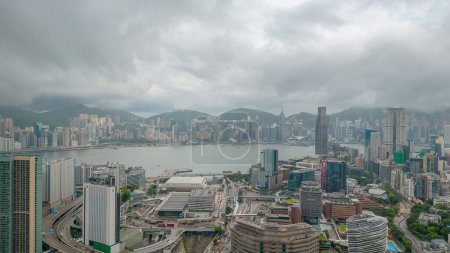 Téléchargez les photos : Un paysage urbain de Hung Hom, situé sur la péninsule de Kowloon, 30 juillet 2023 - en image libre de droit
