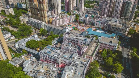 Photo for Fung Tak at the Wong Tai Sin District Aug 2 2023 - Royalty Free Image