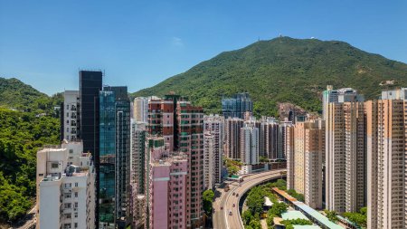 Téléchargez les photos : Shau Kei Wan est un district situé à l'est de l'île de HK, 2 août 2023 - en image libre de droit