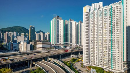 Photo for The highway begins in West Kowloon and extends northward Aug 3 2023 - Royalty Free Image