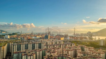 Foto de Mei Foo Sun Chuen es una gran urbanización privada ubicada el 3 de agosto de 2023 - Imagen libre de derechos