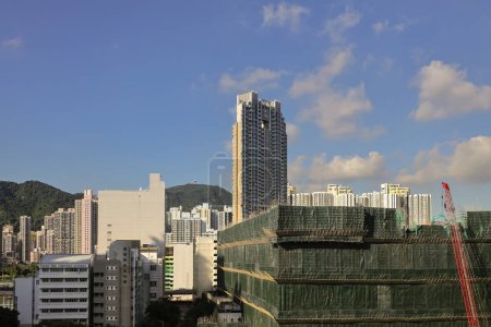 Téléchargez les photos : Nam Cheong est un district, partie sud-ouest de Kowloon, 3 août 2023 - en image libre de droit