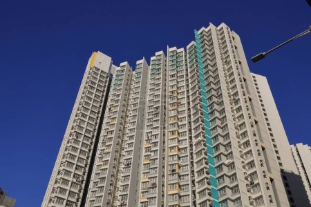 Téléchargez les photos : Hoi Ying Estate est un lotissement public, hk Aug 3 2023 - en image libre de droit