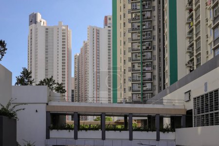 Téléchargez les photos : Hoi Tat Estate est un lotissement public, hk Aug 3 2023 - en image libre de droit