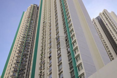 Foto de Hoi Tat Estate es una urbanización pública, hk ago 3 2023 - Imagen libre de derechos