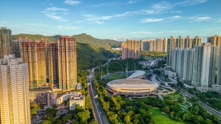 Téléchargez les photos : Hong Kong Velodrome est un vélodrome situé à Tseung Kwan O, 8 août 2023 - en image libre de droit