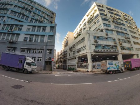 Téléchargez les photos : Zone industrielle de Yau Tong au hong kong 9 août 2023 - en image libre de droit