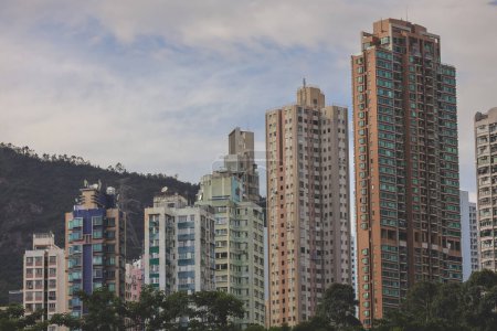 Téléchargez les photos : Résidences du district de Wong Tai Sin, Adopter le confort urbain 12 août 2023 - en image libre de droit