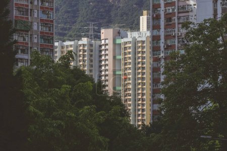 Téléchargez les photos : Résidences du district de Wong Tai Sin, Adopter le confort urbain 12 août 2023 - en image libre de droit