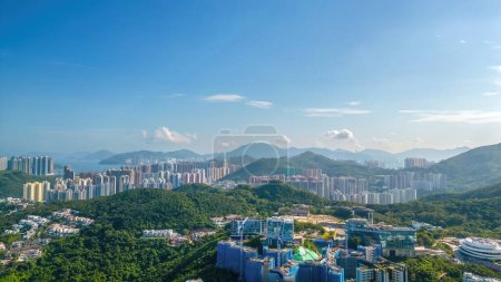 Foto de El paisaje de la Universidad de Ciencia y Tecnología, hk, Ago 15 2023 - Imagen libre de derechos