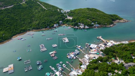 Téléchargez les photos : Po Toi O, Un pittoresque village de pêcheurs à Hong Kong 23 août 2023 - en image libre de droit