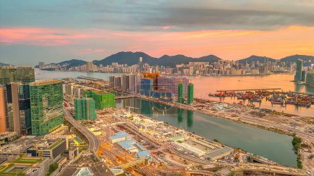 Foto de Hong Kong kai tak Distrito de desarrollo urbano 3 sept 2023 - Imagen libre de derechos