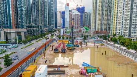 Téléchargez les photos : Hong Kong kai tak Quartier du développement urbain 3 sept 2023 - en image libre de droit