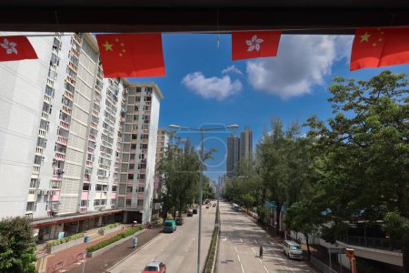 Foto de El paisaje de Tonkin Street, hong kong 23 sept 2023 - Imagen libre de derechos