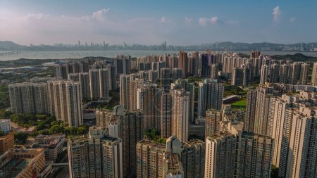 Téléchargez les photos : Quartier Tin Shui Wai à Hong Kong le jour 23 sept. 2021 - en image libre de droit