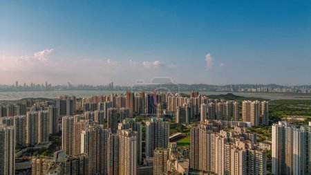 Foto de Tin Shui Wai distrito en Hong Kong en el día Sept 23 2021 - Imagen libre de derechos