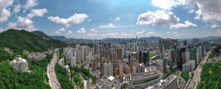 Téléchargez les photos : Cheung Sha Wan, quartier résidentiel de Hong Kong 23 sept 2023 - en image libre de droit