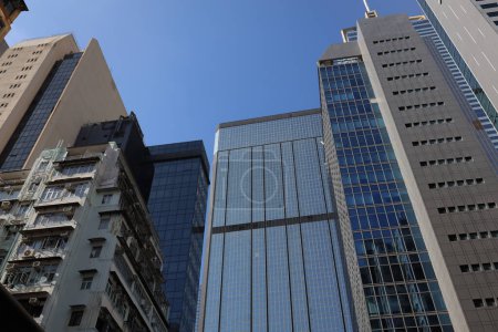 Téléchargez les photos : Quartier Wan Chai, Grands immeubles de bureaux 1 oct 2023 - en image libre de droit