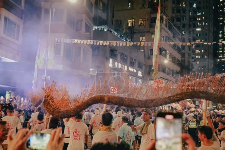 Photo for Sept 28 2023 the Tai Hang Fire Dragon Dance at hong kong - Royalty Free Image