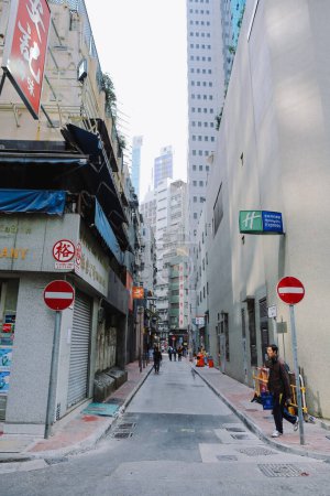 Foto de Back Allies Sheung Wan, distrito central y occidental, Feb 7 2015 - Imagen libre de derechos