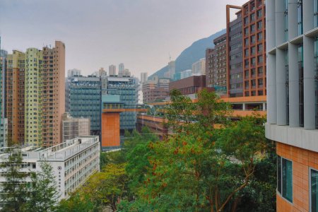 Téléchargez les photos : Le campus de l'Université, hong kong 7 fév 2015 - en image libre de droit