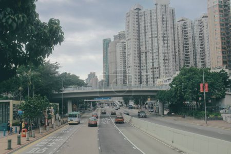 Téléchargez les photos : Aberdeen Praya Road, Scenic Waterfront Drive in Hong Kongs Southside oct. 14 2023 - en image libre de droit