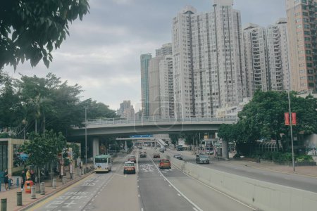 Téléchargez les photos : Aberdeen Praya Road, Scenic Waterfront Drive in Hong Kongs Southside oct. 14 2023 - en image libre de droit