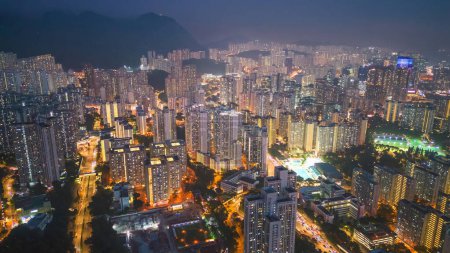 Téléchargez les photos : Photo du 26 octobre 2023 Est de Kowloon au crépuscule, Hong Kong - en image libre de droit