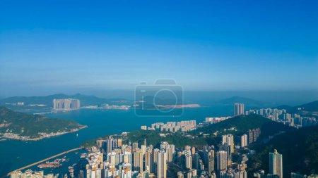 Foto de Shau Kei Wan, abrazando la tranquilidad costera en el este de Hong Kong Oct 23 2021 - Imagen libre de derechos