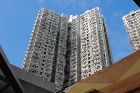 Téléchargez les photos : Oct 14 2023 Modern Living Wah Kwai Estate à Hong Kong Oct 14 2023 - en image libre de droit