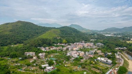 Téléchargez les photos : Shek Wu San Tsuen, Une oasis paisible de village dans la campagne de Hong Kong Oct 22 2023 - en image libre de droit