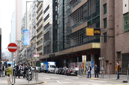Foto de Los edificios industriales y comerciales, hong kong Feb 18 2015 - Imagen libre de derechos