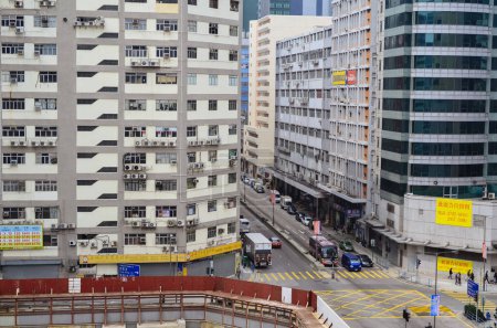 Téléchargez les photos : Les Bâtiments industriels et commerciaux, hong kong févr. 18 2015 - en image libre de droit