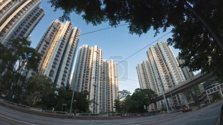 Téléchargez les photos : Le quartier résidentiel de Tai Koo, Hong Kong 23 oct. 2023 - en image libre de droit