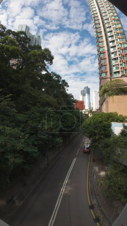 Téléchargez les photos : 23 oct. 2023 Bâtiment résidentiel à Sai Wan Ho. Ville, quartier - en image libre de droit