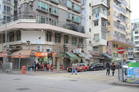 Photo for The street at Sham Shui Po, hong kong Feb 19 2015 - Royalty Free Image