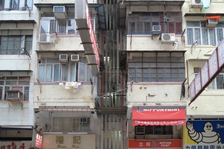 Foto de El antiguo apartamento en la farsa Shui Po Feb 19 2015 - Imagen libre de derechos