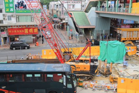 Téléchargez les photos : Chantier, chantier, hong kong 19 févr. 2015 - en image libre de droit
