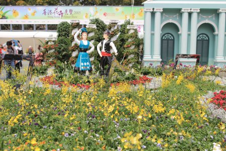 Téléchargez les photos : Spectacle de fleurs hong kong à Victoria Park - en image libre de droit